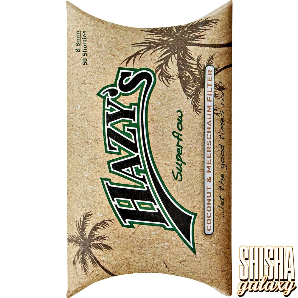 Hazy´s Hazy´s - Superflow - Kokosnuss & Meerschaum Filter - Ø 8 mm - 50 Stück - Aktivkohlefilter Hazy´s Hazy´s - Superflow - Kokosnuss & Meerschaum Filter - Ø 8 mm - 50 Stück - Aktivkohlefilter