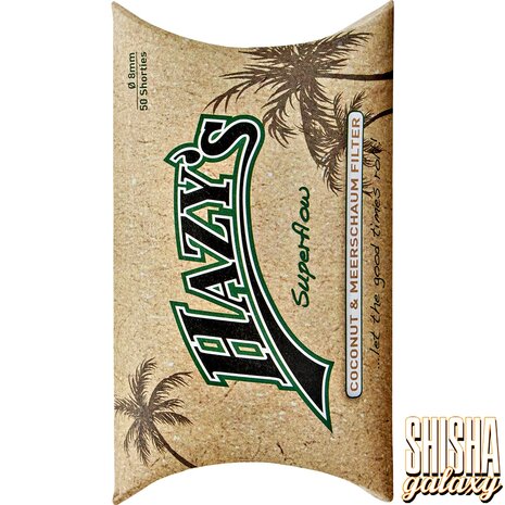 Hazy´s Hazy´s - Superflow - Kokosnuss & Meerschaum Filter - Ø 8 mm - 50 Stück - Aktivkohlefilter Hazy´s Hazy´s - Superflow - Kokosnuss & Meerschaum Filter - Ø 8 mm - 50 Stück - Aktivkohlefilter