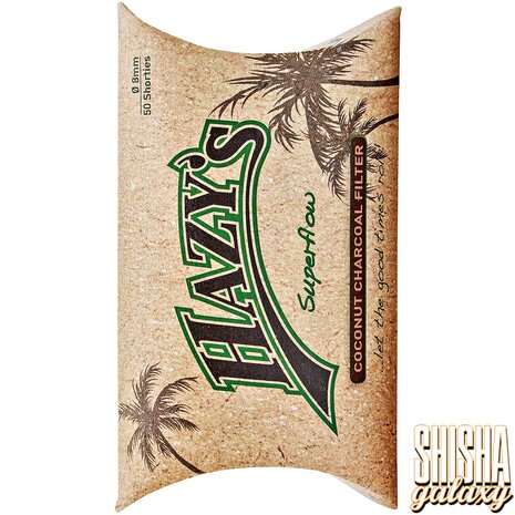 Hazy´s Hazy´s - Superflow - Kokosnuss Filter - Ø 8 mm - 50 Stück - Aktivkohlefilter