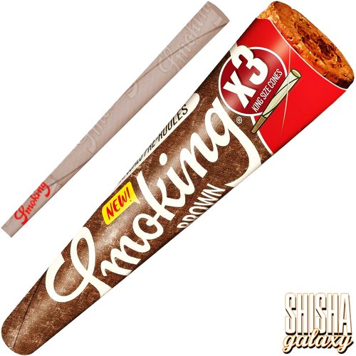 Smoking Brown - King Size - 109 mm - Cones - 3 Stück