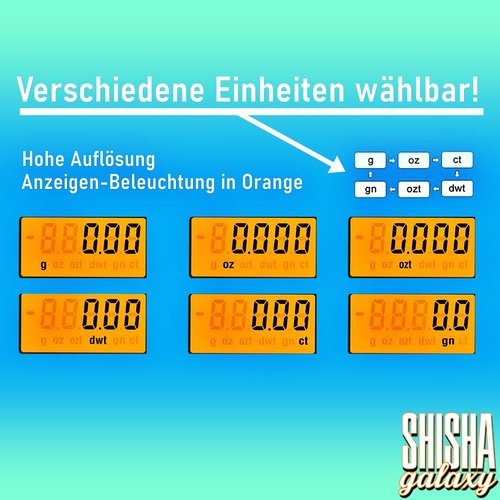 CX-Series CX-Series - CX Professional Mini - 0,001g bis 50g - Digitalwaage inkl. Batterien, Pinzette & Kalibriergewicht 50g + verschiedene Einheiten wählbar