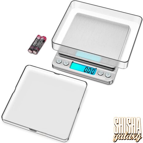 Bullet Bullet - Superior Table Scale - 0,1g bis 2000g - Digitalwaage inkl. Batterien & 2 Behälter Bullet Bullet - Superior Table Scale - 0,1g bis 2000g - Digitalwaage inkl. Batterien & 2 Behälter