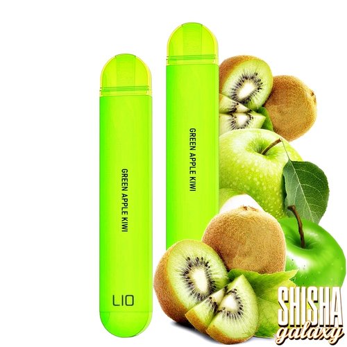 Lio Nano X Lio Nano X - Green Apple Kiwi - 10er Packung / Display (Sparset) - Einweg E-Shisha - 600 Züge / Nikotin 20 mg