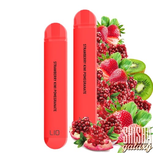 Lio Nano X Lio Nano X - Strawberry Kiwi Pomegranate - 10er Packung / Display (Sparset) - Einweg E-Shisha - 600 Züge / Nikotin 20 mg