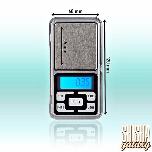 MH-Series MH Series - Pocket Scale Black - 0,1g bis 500g - Digitalwaage inkl. Batterien