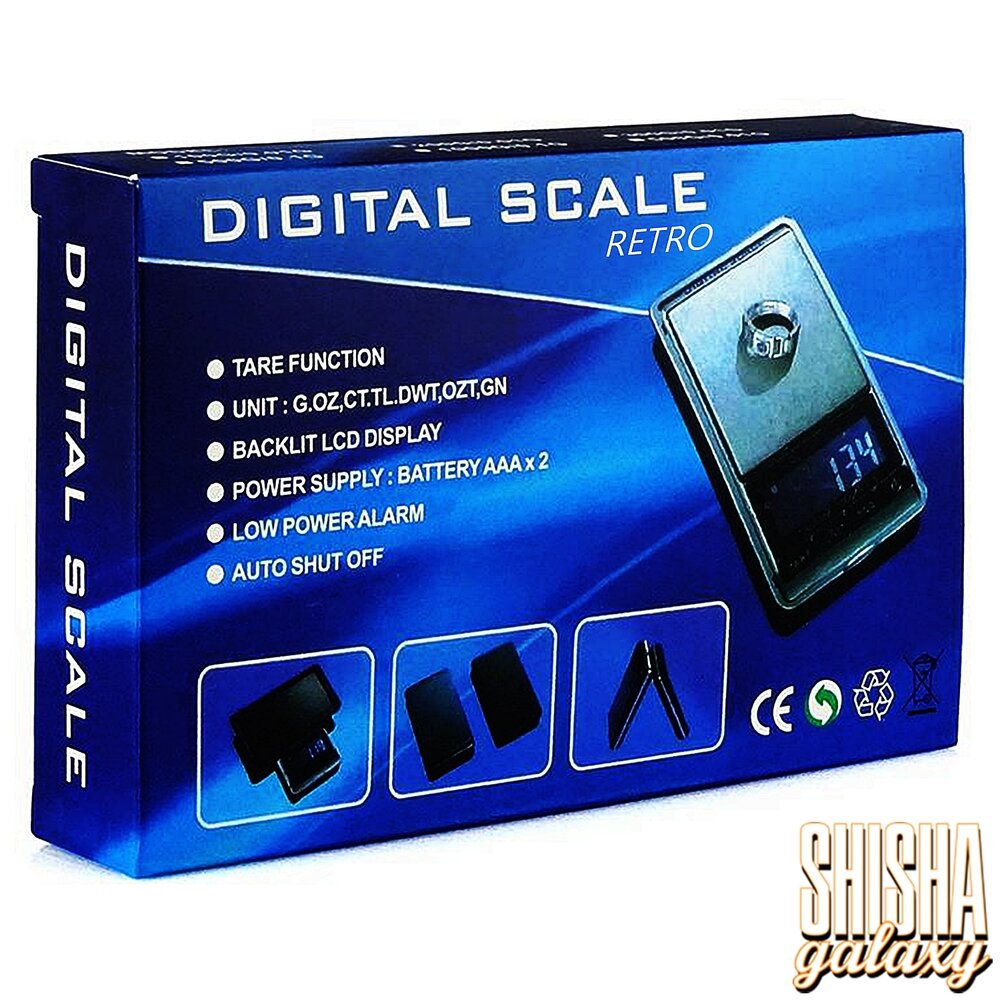 Bullet Bullet - Digi Scale Retro Black - 0,01g bis 200g - Digitalwaage inkl. Batterien Bullet Bullet - Digi Scale Retro Black - 0,01g bis 200g - Digitalwaage inkl. Batterien