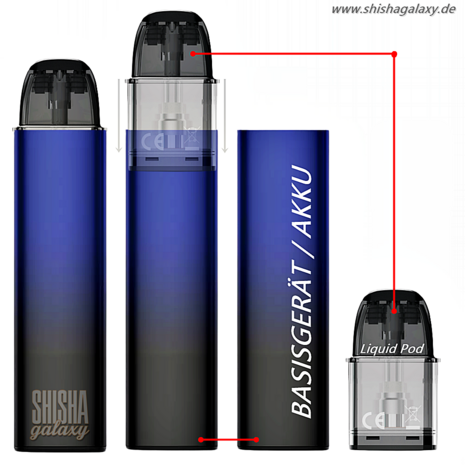 InnoCigs InnoCigs ECO - Pod Kit - Akku 900 mAh - Blue Black - E-Zigarette