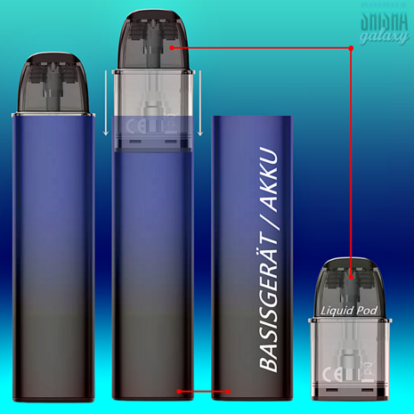 InnoCigs InnoCigs ECO - Pod Kit - Akku 900 mAh - Blue Black - E-Zigarette