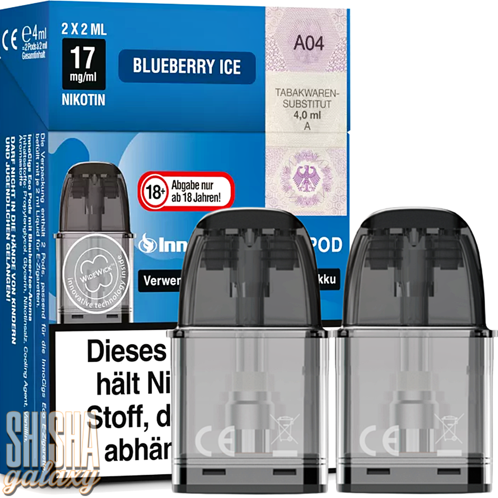 InnoCigs InnoCigs ECO - Blueberry Ice - Liquid Pod - Nikotin 17 mg - 2er Pack (4ml) InnoCigs InnoCigs ECO - Blueberry Ice - Liquid Pod - Nikotin 17 mg - 2er Pack (4ml)