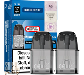 InnoCigs ECO - Blueberry Ice - Liquid Pod - Nikotin 17 mg - 2er Pack InnoCigs ECO - Blueberry Ice - Liquid Pod - Nikotin 17 mg - 2er Pack