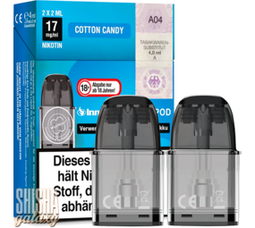 InnoCigs ECO - Cotton Candy - Liquid Pod - Nikotin 17 mg - 2er Pack InnoCigs ECO - Cotton Candy - Liquid Pod - Nikotin 17 mg - 2er Pack