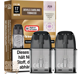 InnoCigs ECO - Devils Darling Tobacco - Liquid Pod - Nikotin 17 mg - 2er Pack InnoCigs ECO - Devils Darling Tobacco - Liquid Pod - Nikotin 17 mg - 2er Pack