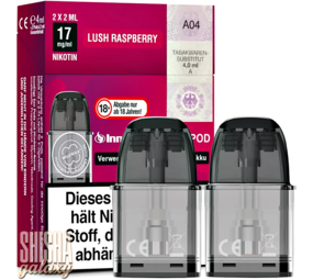 InnoCigs ECO - Lush Raspberry - Liquid Pod - Nikotin 17 mg - 2er Pack InnoCigs ECO - Lush Raspberry - Liquid Pod - Nikotin 17 mg - 2er Pack