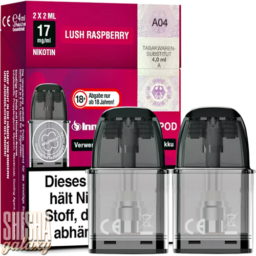 InnoCigs ECO - Lush Raspberry - Liquid Pod - Nikotin 17 mg - 2er Pack