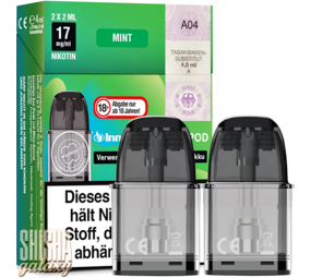 InnoCigs ECO - Mint - Liquid Pod - Nikotin 17 mg - 2er Pack InnoCigs ECO - Mint - Liquid Pod - Nikotin 17 mg - 2er Pack