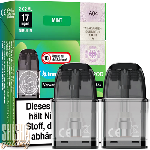 InnoCigs ECO - Mint - Liquid Pod - Nikotin 17 mg - 2er Pack