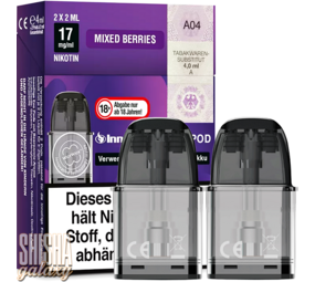 InnoCigs ECO - Mixed Berries - Liquid Pod - Nikotin 17 mg - 2er Pack InnoCigs ECO - Mixed Berries - Liquid Pod - Nikotin 17 mg - 2er Pack