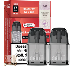 InnoCigs ECO - Strawberry Ice Cream - Liquid Pod - Nikotin 17 mg - 2er Pack InnoCigs ECO - Strawberry Ice Cream - Liquid Pod - Nikotin 17 mg - 2er Pack