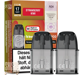 InnoCigs ECO - Strawberry Kiwi - Liquid Pod - Nikotin 17 mg - 2er Pack InnoCigs ECO - Strawberry Kiwi - Liquid Pod - Nikotin 17 mg - 2er Pack