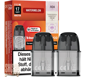 InnoCigs ECO - Watermelon - Liquid Pod - Nikotin 17 mg - 2er Pack InnoCigs ECO - Watermelon - Liquid Pod - Nikotin 17 mg - 2er Pack