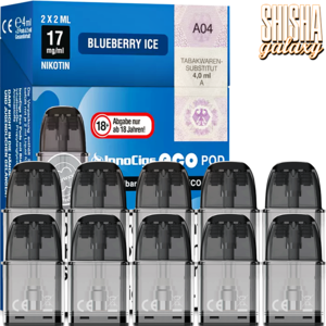 InnoCigs ECO - Blueberry Ice - Liquid Pod - Nikotin 17 mg - 10er Pack