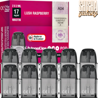 ECO - Lush Raspberry - Liquid Pod - Nikotin 17 mg - 10er Pack