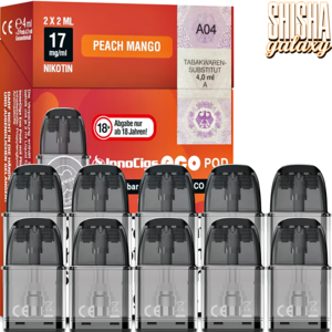 InnoCigs ECO - Peach Mango - Liquid Pod - Nikotin 17 mg - 10er Pack