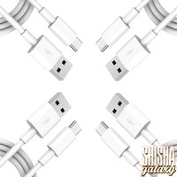 USB - Typ C - 2.1 A - Ladekabel - 100 cm - Weiß - 4er Pack