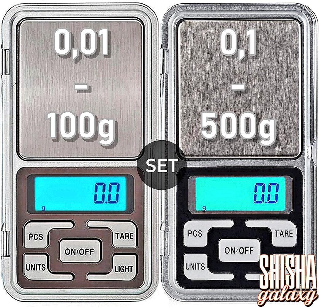 MH-Series MH Series - Pocket Scale Set - 0,1g bis 500g & 0.01 bis 100g - Digitalwaagen inkl. Batterien MH-Series MH Series - Pocket Scale Set - 0,1g bis 500g & 0.01 bis 100g - Digitalwaagen inkl. Batterien
