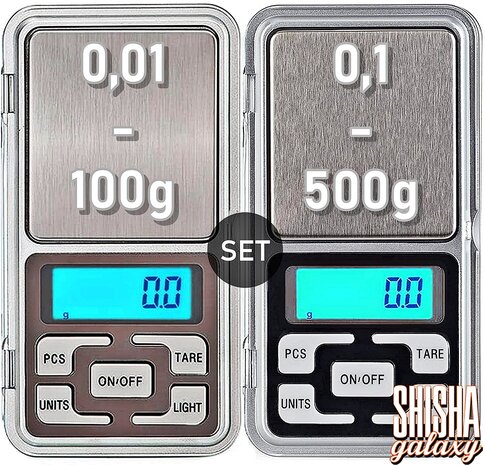 MH-Series MH Series - Pocket Scale Set - 0,1g bis 500g & 0.01 bis 100g - Digitalwaagen inkl. Batterien MH-Series MH Series - Pocket Scale Set - 0,1g bis 500g & 0.01 bis 100g - Digitalwaagen inkl. Batterien