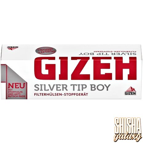 Gizeh Gizeh - Silver Tip Boy - Red Black - Filterhülsen Stopfer / Stopfgerät / Stopfmaschine mit Stopfhilfe, Anti-Rutsch-Pads & Ersatzspitze Gizeh Gizeh - Silver Tip Boy - Red Black - Filterhülsen Stopfer / Stopfgerät / Stopfmaschine mit Stopfhilfe, Anti-Rutsch-Pads & Ersatzspitze