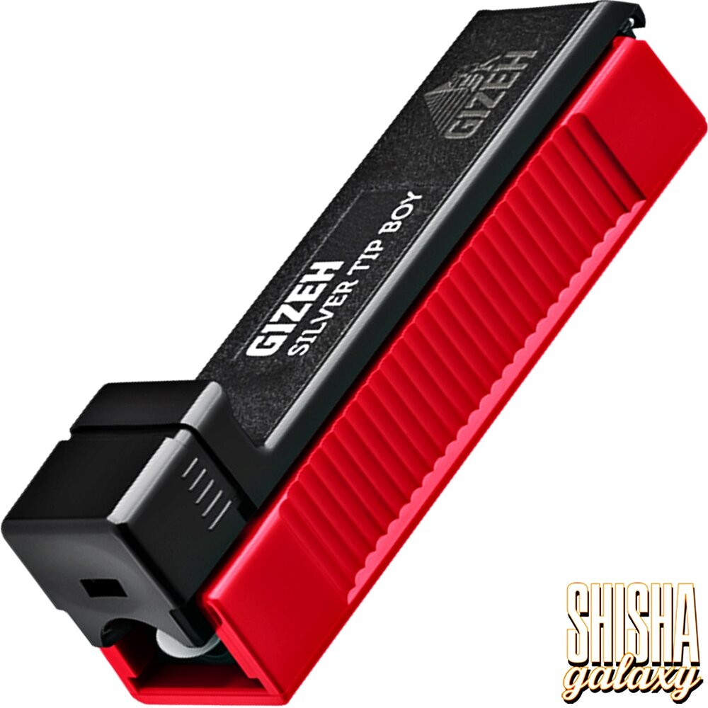 Gizeh Gizeh - Silver Tip Boy - Red Black - Filterhülsen Stopfer / Stopfgerät / Stopfmaschine mit Stopfhilfe, Anti-Rutsch-Pads & Ersatzspitze Gizeh Gizeh - Silver Tip Boy - Red Black - Filterhülsen Stopfer / Stopfgerät / Stopfmaschine mit Stopfhilfe, Anti-Rutsch-Pads & Ersatzspitze