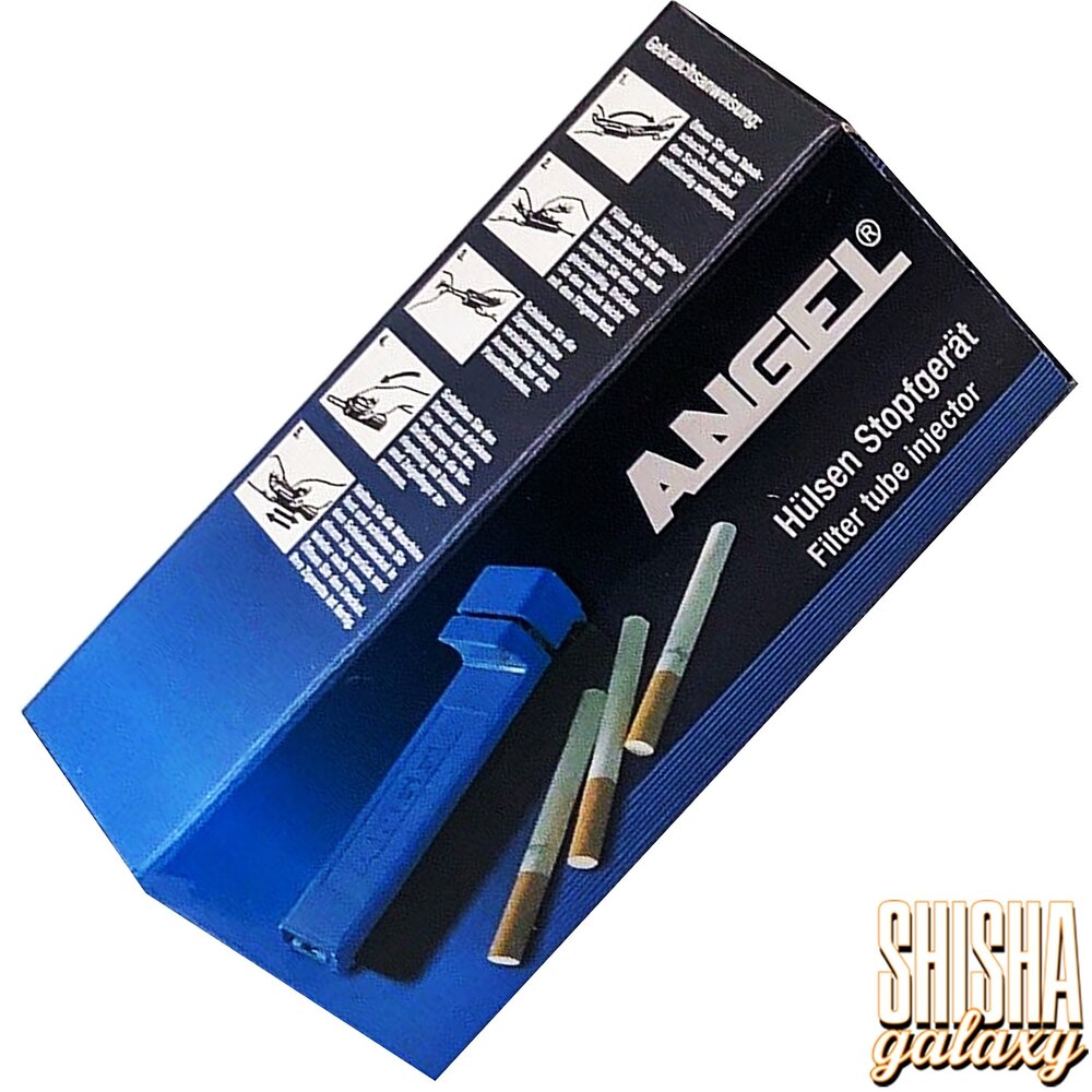 Angel Angel - Classic - Blue - 4er Pack - Filterhülsen Stopfer / Stopfgerät / Stopfmaschine mit Stopfhilfe & Ersatzspitze Angel Angel - Classic - Blue - 4er Pack - Filterhülsen Stopfer / Stopfgerät / Stopfmaschine mit Stopfhilfe & Ersatzspitze