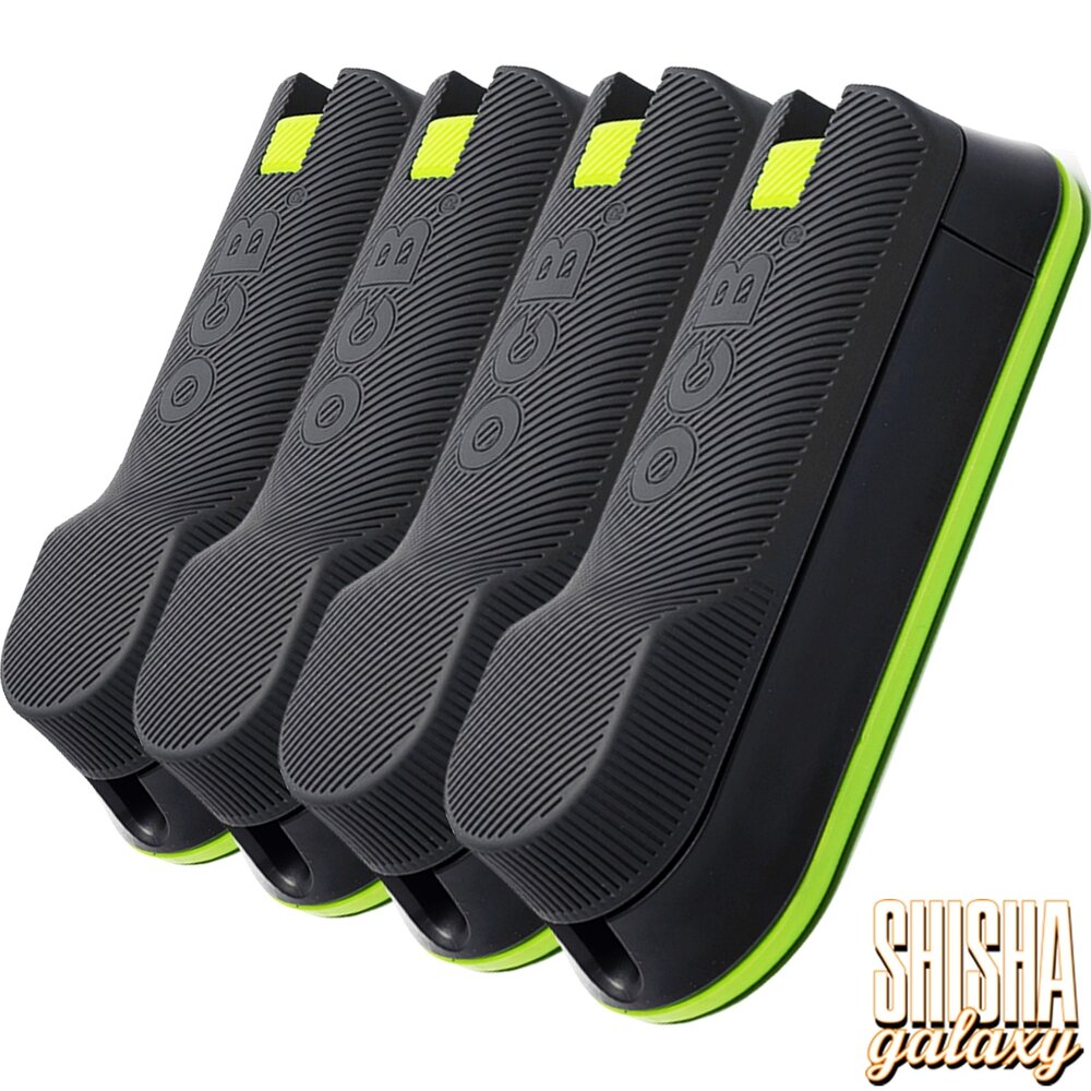 OCB OCB - Easy Slide - Black Green - 4er Pack - Filterhülsen Stopfer / Stopfgerät / Stopfmaschine mit Stopfhilfe