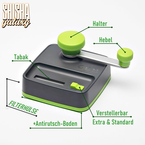 OCB OCB - Easy Slide - Table Injector - Filterhülsen Stopfer / Stopfgerät / Stopfmaschine mit Stopfhilfe & Antirutsch-Boden