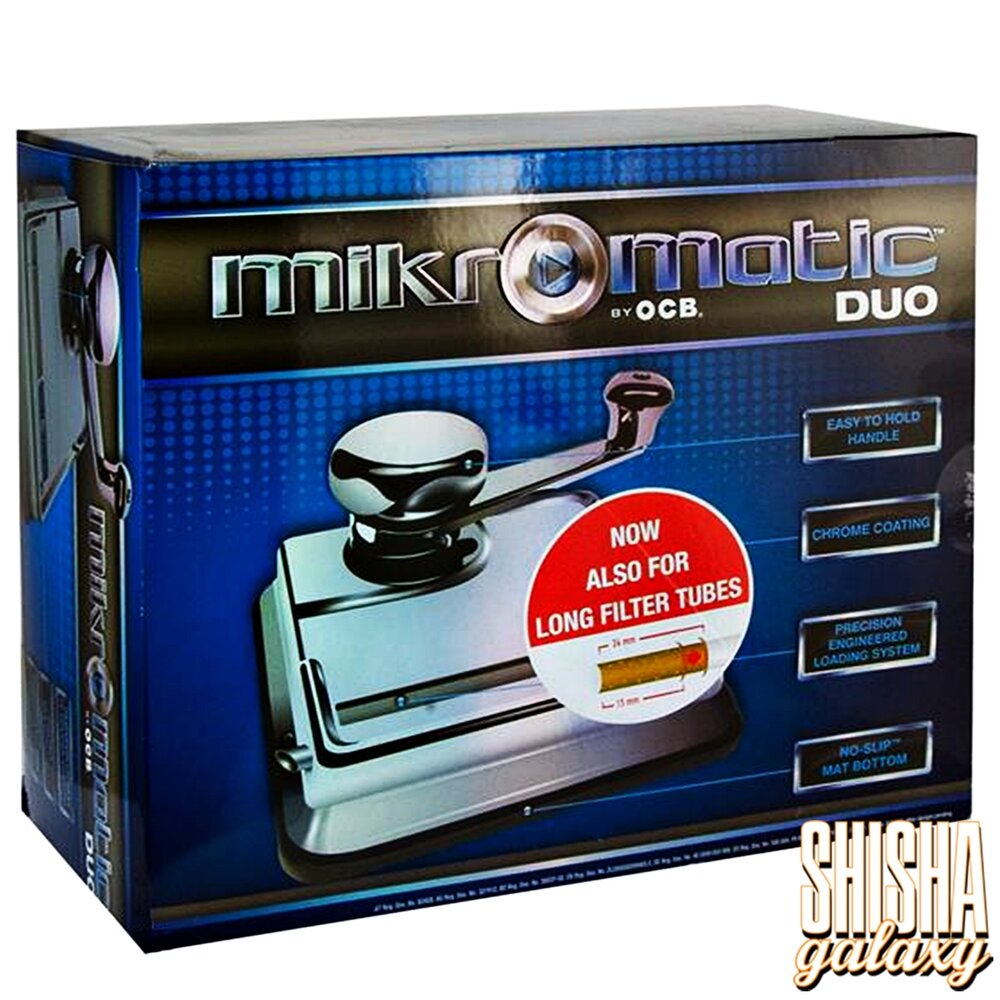 OCB OCB - Micromatic Duo - Silber - Filterhülsen Stopfer / Stopfgerät / Stopfmaschine mit Antirutsch-Boden OCB OCB - Micromatic Duo - Silber - Filterhülsen Stopfer / Stopfgerät / Stopfmaschine mit Antirutsch-Boden