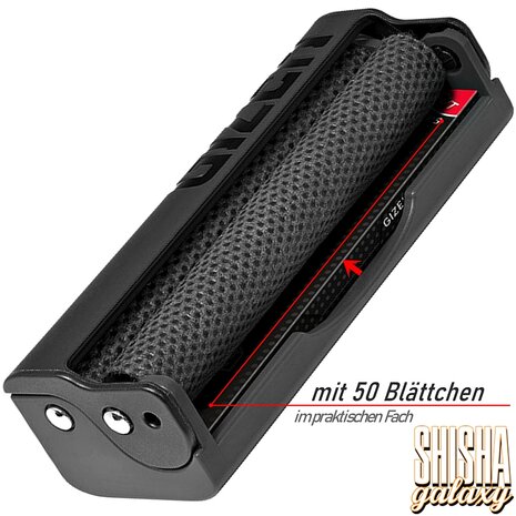 Gizeh Gizeh - Slim Wickler inkl. 50 Blättchen - Ø 6 mm - Zigaretten-Roller, Wickler, Drehmaschine mit Blättchen-Fach Gizeh Gizeh - Slim Wickler inkl. 50 Blättchen - Ø 6 mm - Zigaretten-Roller, Wickler, Drehmaschine mit Blättchen-Fach