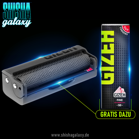 Gizeh Gizeh - Slim Wickler inkl. 50 Blättchen - Ø 6 mm - Zigaretten-Roller, Wickler, Drehmaschine mit Blättchen-Fach Gizeh Gizeh - Slim Wickler inkl. 50 Blättchen - Ø 6 mm - Zigaretten-Roller, Wickler, Drehmaschine mit Blättchen-Fach