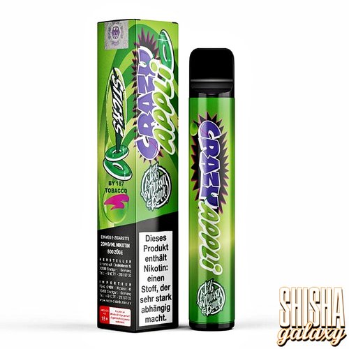 187 Strassenbande 187 Strassenbande - Crazy Appli - 10er Packung / Display (Sparset) - Einweg E-Shisha - 600 Züge / Nikotin 20 mg