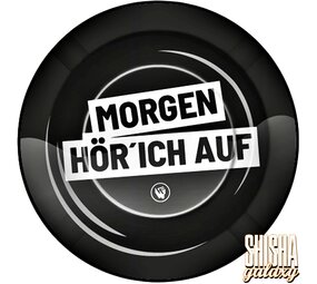 Fire Flow Metall - "Morgen hör ich auf" - Aschenbecher - Ø 14 cm Fire Flow Metall - "Morgen hör ich auf" - Aschenbecher - Ø 14 cm