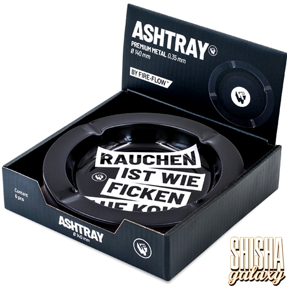 Fire Flow Fire Flow - Metall - "Rauchen ist wie.." - Aschenbecher - Ø 14 cm
