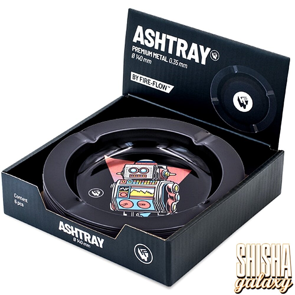 Fire Flow Fire Flow - Metall - Retro Wave Robots 3/4 - Aschenbecher - Ø 14 cm