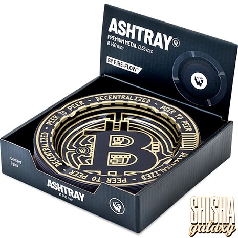 Fire Flow Fire Flow - Metall - Bitcoin - Aschenbecher - Ø 14 cm Fire Flow Fire Flow - Metall - Bitcoin - Aschenbecher - Ø 14 cm