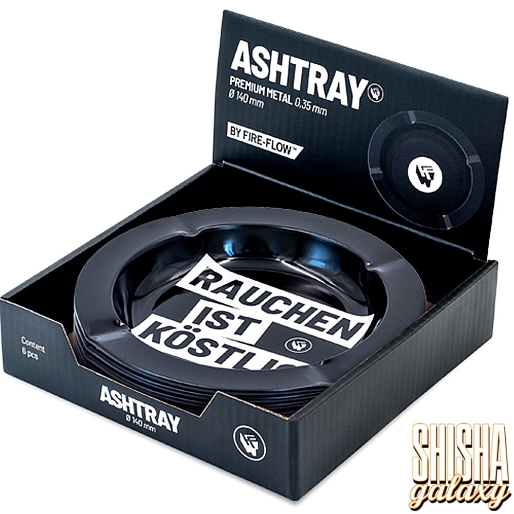 Fire Flow Fire Flow - Metall - "Rauchen ist köstlich" - Aschenbecher - Ø 14 cm Fire Flow Fire Flow - Metall - "Rauchen ist köstlich" - Aschenbecher - Ø 14 cm
