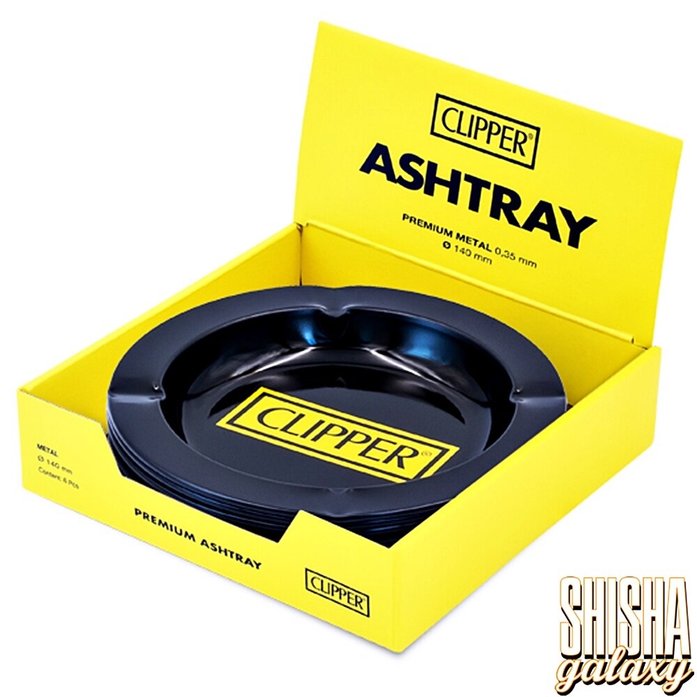 Fire Flow Fire Flow - Metall - Clipper Logo Black - Aschenbecher - Ø 14 cm Fire Flow Fire Flow - Metall - Clipper Logo Black - Aschenbecher - Ø 14 cm