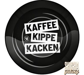 Fire Flow Metall - "Kaffee Kippe Kacken" - Aschenbecher - Ø 14 cm Fire Flow Metall - "Kaffee Kippe Kacken" - Aschenbecher - Ø 14 cm