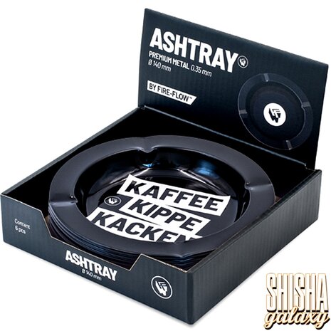 Fire Flow Fire Flow - Metall - "Kaffee Kippe Kacken" - Aschenbecher - Ø 14 cm Fire Flow Fire Flow - Metall - "Kaffee Kippe Kacken" - Aschenbecher - Ø 14 cm