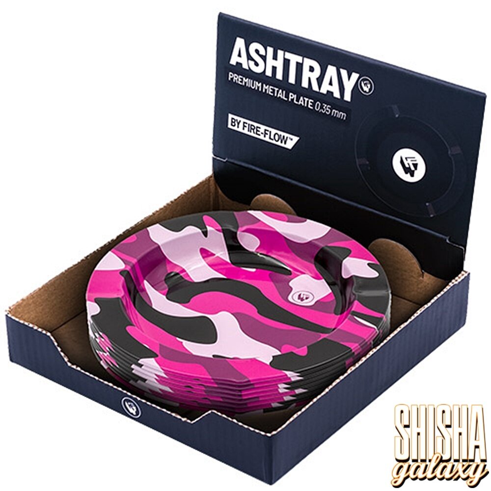Fire Flow Fire Flow - Metall - Fluo Camouflage Pink - Aschenbecher - Ø 14 cm Fire Flow Fire Flow - Metall - Fluo Camouflage Pink - Aschenbecher - Ø 14 cm