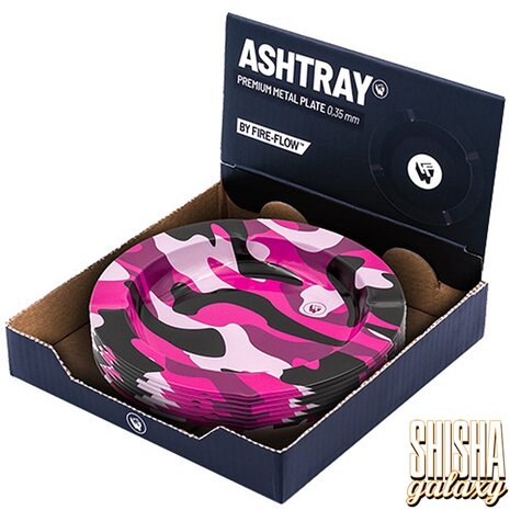 Fire Flow Fire Flow - Metall - Fluo Camouflage Pink - Aschenbecher - Ø 14 cm Fire Flow Fire Flow - Metall - Fluo Camouflage Pink - Aschenbecher - Ø 14 cm