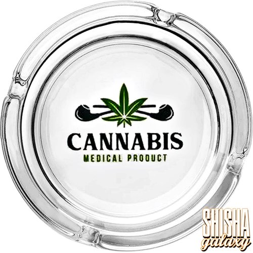 Bullet "Cannabiz Medical" - Glas - Aschenbecher - Ø 10,5 cm